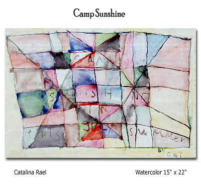 Catalina Rael, Camp Sunshine painting
